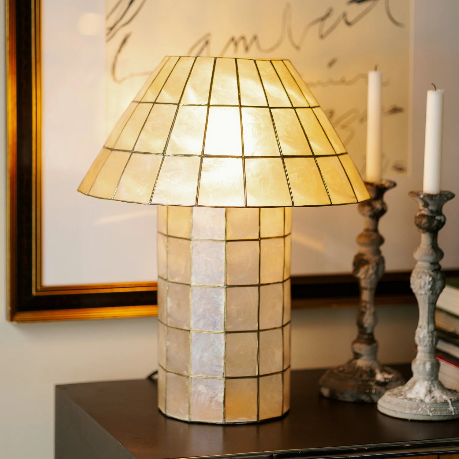 Mother of Pearl Table Lamp
